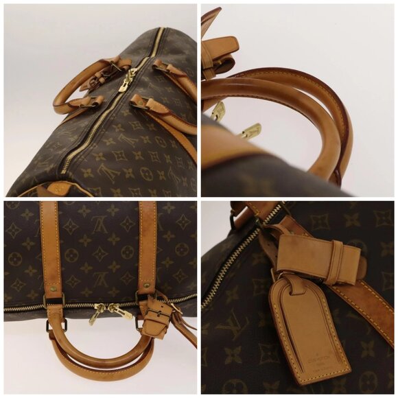LOUIS VUITTON Monogram Keepall 55 Boston Bag M41424 LV Auth 142205 - Picture 16 of 16